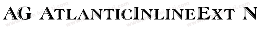 AG AtlanticInlineExt Normal Italic字体转换